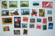 марки почтовые поезда